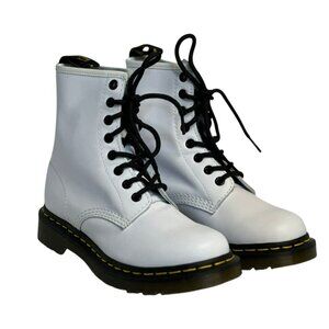 NWT Dr. Martens 1460 Smooth Leather 8-Eye Combat Boots | Womens  6 White Lace-Up